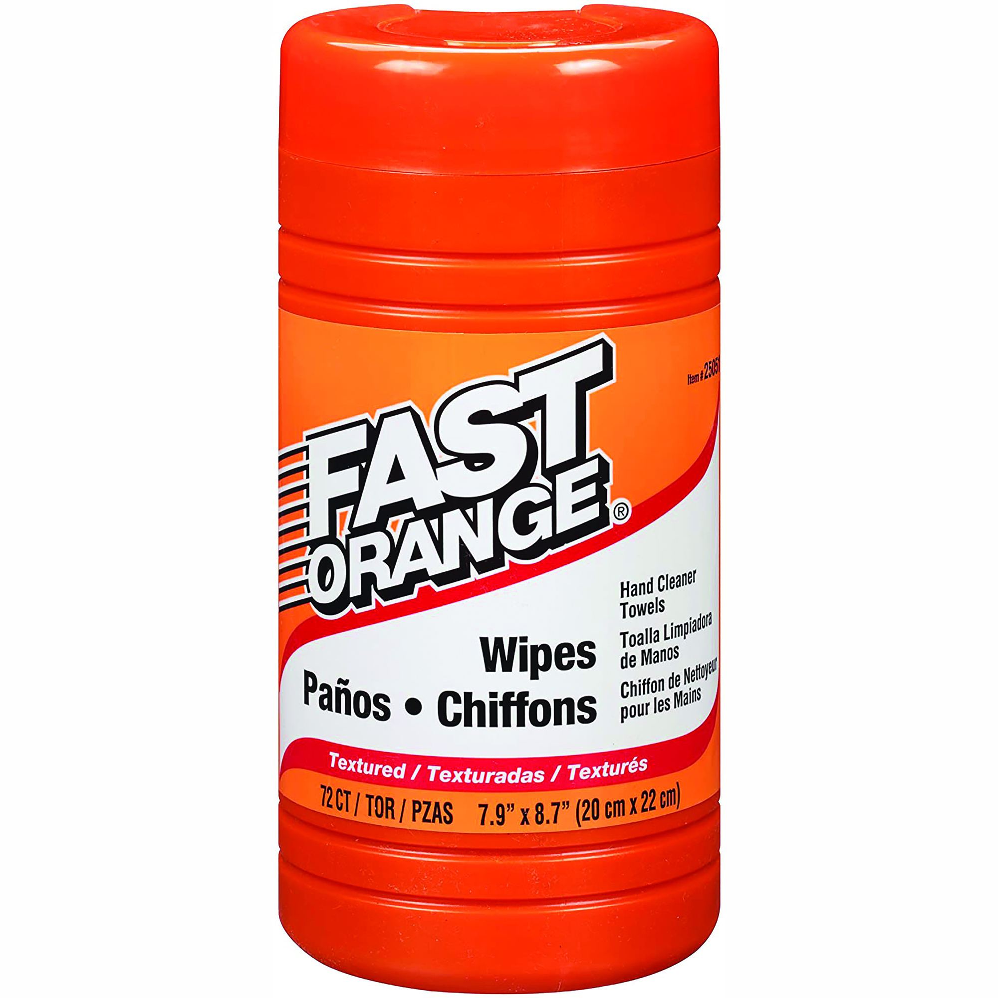 Fast Orange, Hand Cleaner Wipes 72ct, Scent Type Citrus, Model# 25051